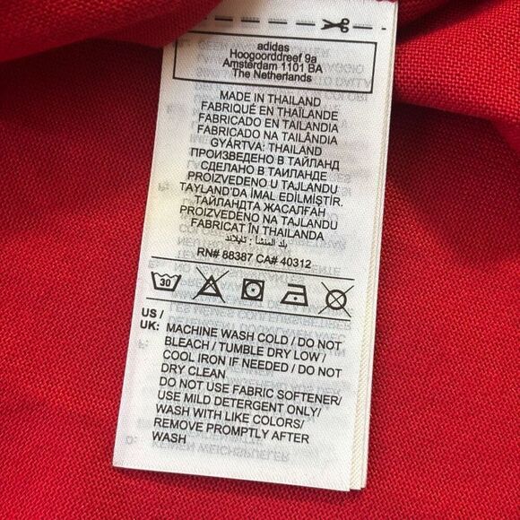 adidas Originals Select Mock Neck Long Sleeve red medium new - Picture 4 of 12